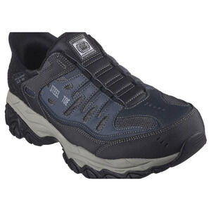 Skechers Slip-Ins Work- Cankton -  Steel Toe  US Men 8 , US Women 10 Navy NWT